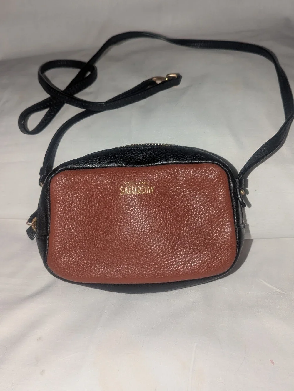 Kate Spade Saturday Mini Crossbody in Brown and Black